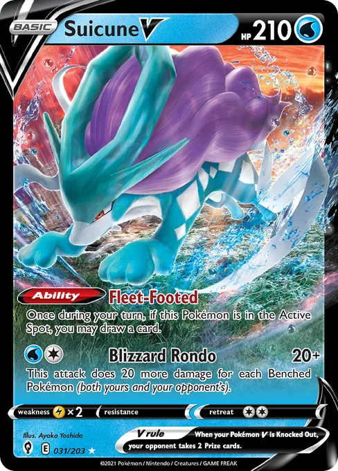 Suicune V, Evolving Skies #31