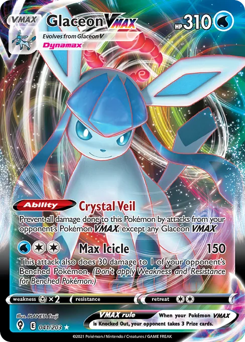 Glaceon VMAX, Evolving Skies #41