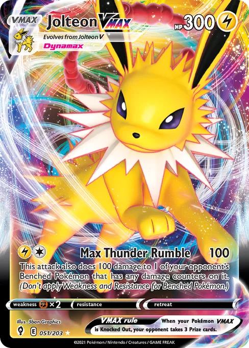 Jolteon VMAX, Evolving Skies #51