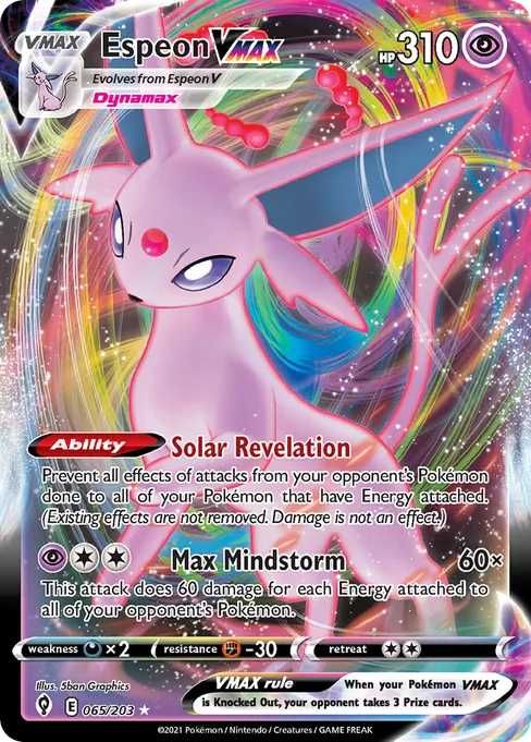 Espeon VMAX, Evolving Skies #65