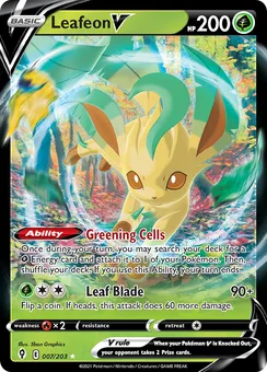 Leafeon V, Holofoil