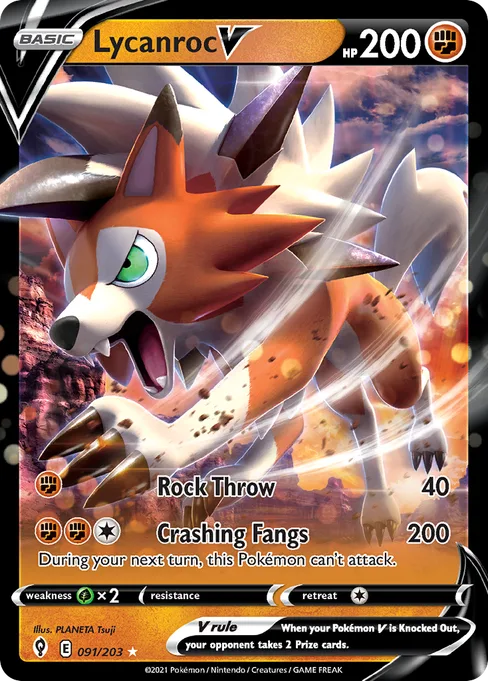 Lycanroc V, Evolving Skies #91