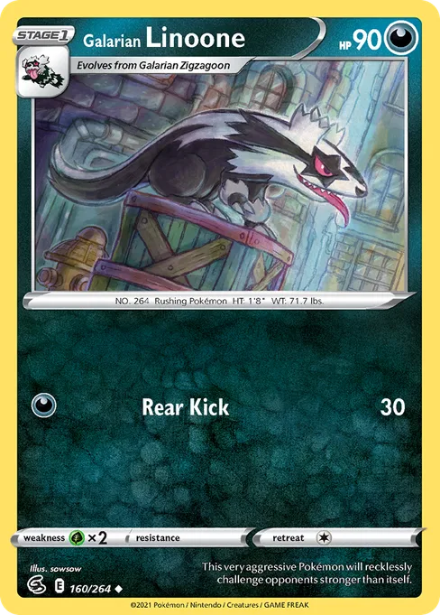 Galarian Linoone, Fusion Strike #160