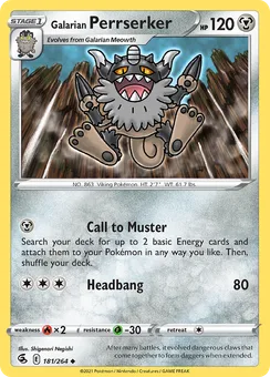 Galarian Perrserker, Normal