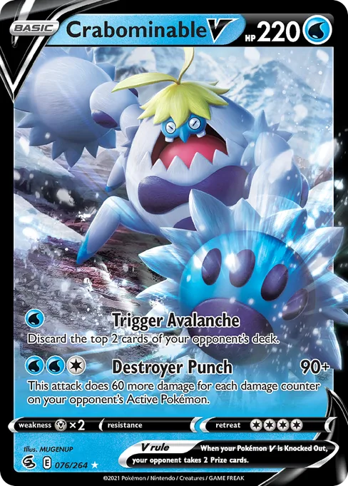 Crabominable V, Fusion Strike #76