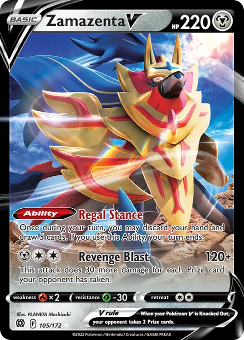 Zamazenta V, Brilliant Stars #105