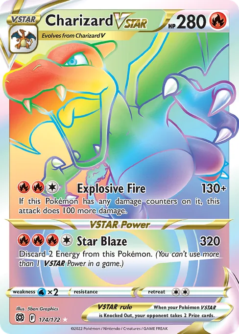 Charizard VSTAR, Brilliant Stars #174