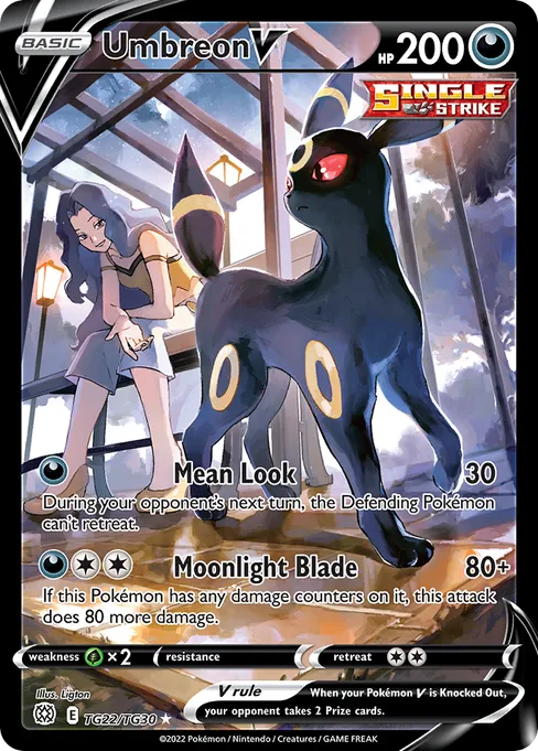 Umbreon V, Brilliant Stars Trainer Gallery #TG22