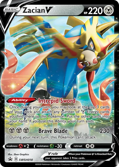 Zacian V, SWSH Black Star Promos #SWSH018