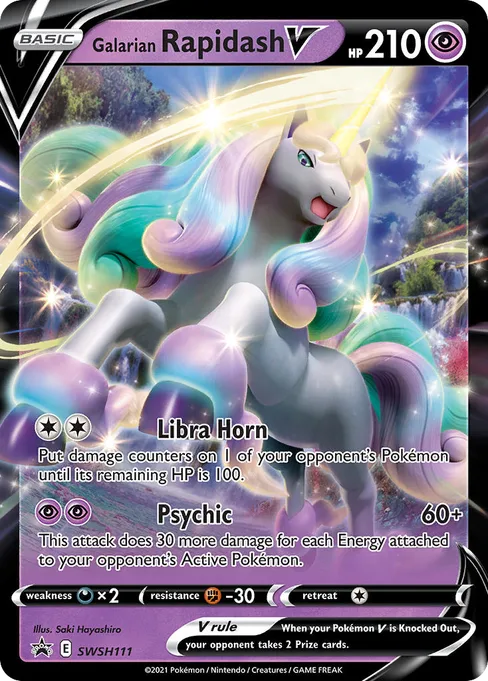 Galarian Rapidash V, SWSH Black Star Promos #SWSH111