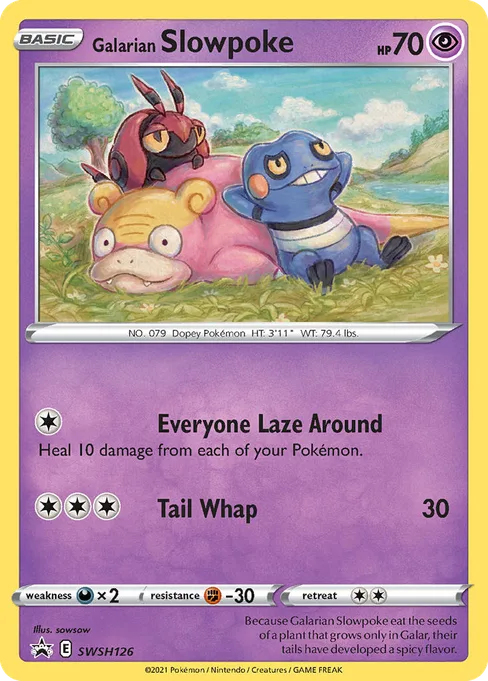 Galarian Slowpoke, SWSH Black Star Promos #SWSH126