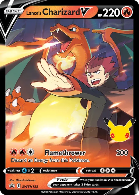 Lance's Charizard V, SWSH Black Star Promos #SWSH133