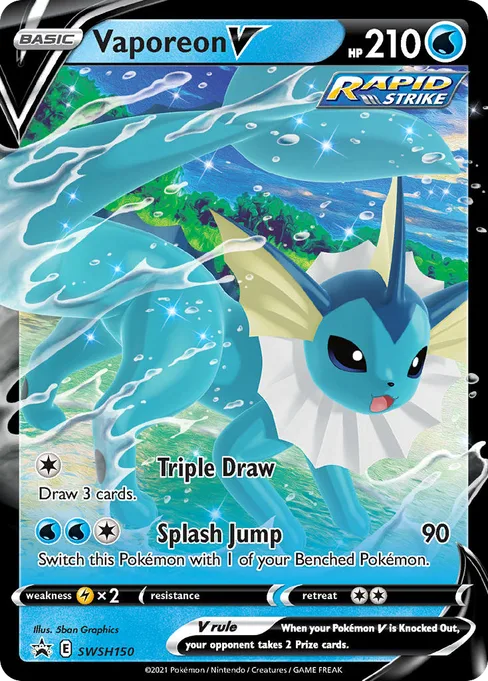 Vaporeon V, SWSH Black Star Promos #SWSH150