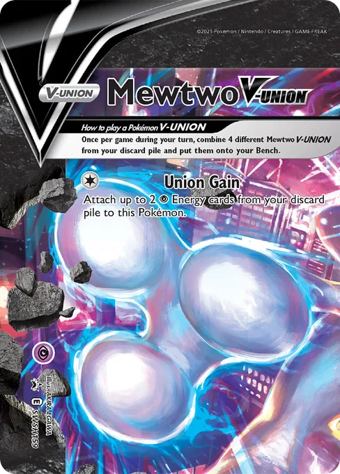Mewtwo V-UNION, SWSH Black Star Promos #SWSH159