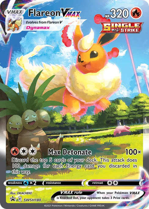 Flareon VMAX, SWSH Black Star Promos #SWSH180