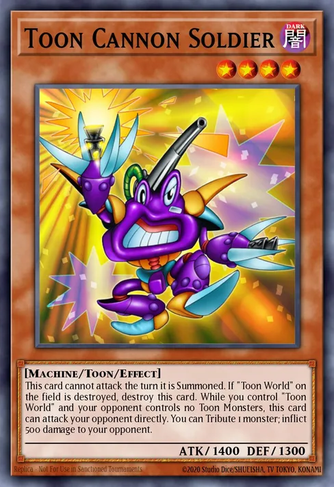 Toon Cannon Soldier, Tournament Pack 6 #TP6-EN001