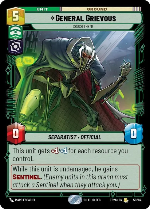 General Grievous — Crush Them!, Twin Suns #50