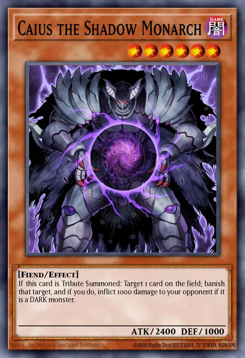 Caius the Shadow Monarch, Turbo Pack: Booster Three #TU03-EN000
