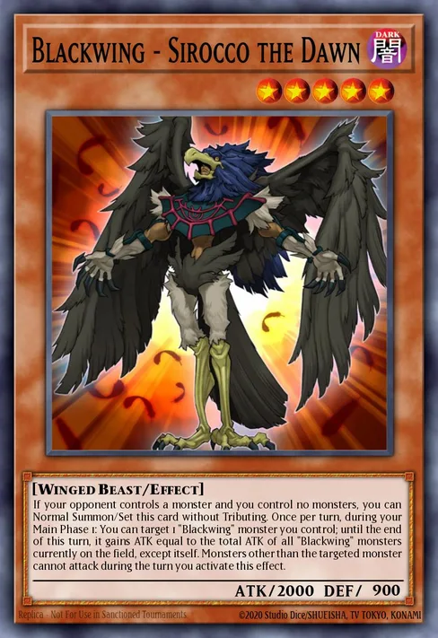 Blackwing - Sirocco the Dawn, Turbo Pack: Booster Four #TU04-EN003