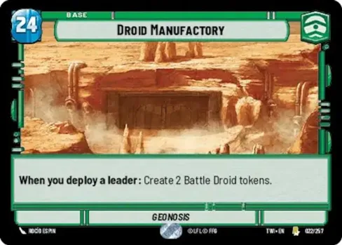 Droid Manufactory — Geonosis, Twilight of the Republic #022F