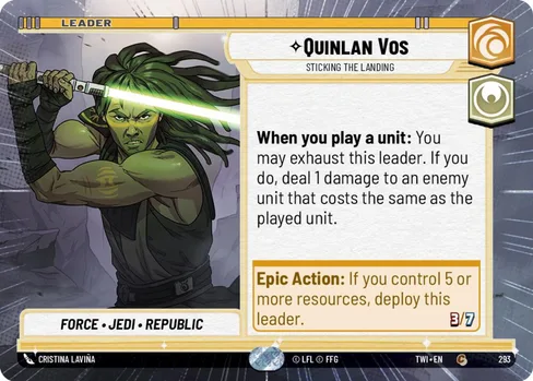 Quinlan Vos — Sticking the Landing, Twilight of the Republic #293