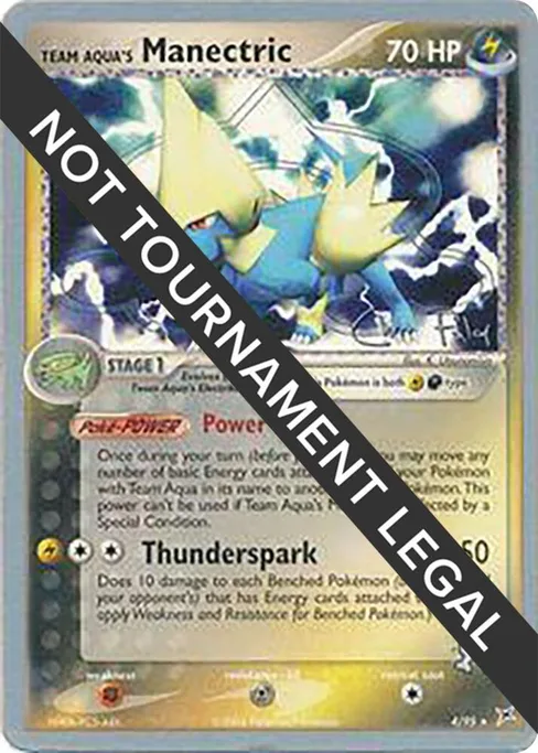 Team Aqua's Manectric, World Championship Decks 2004 #4