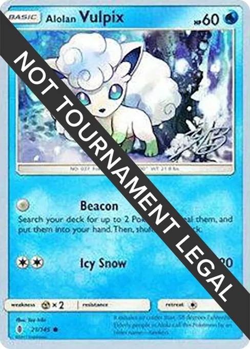 Alolan Vulpix, World Championship Decks 2017 #21