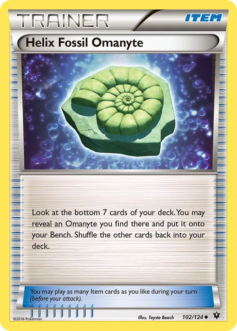 Helix Fossil Omanyte, Fates Collide #102