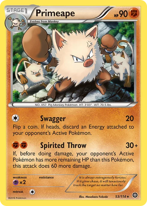 Primeape, Steam Siege #53