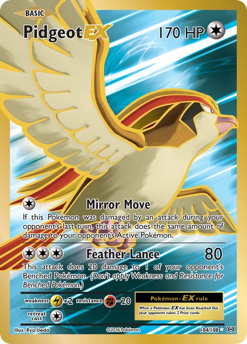 Pidgeot-EX, Evolutions #104