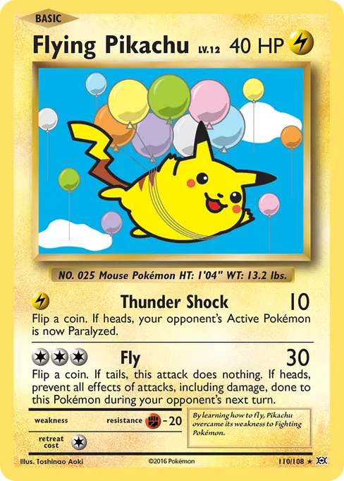 Flying Pikachu, Evolutions #110
