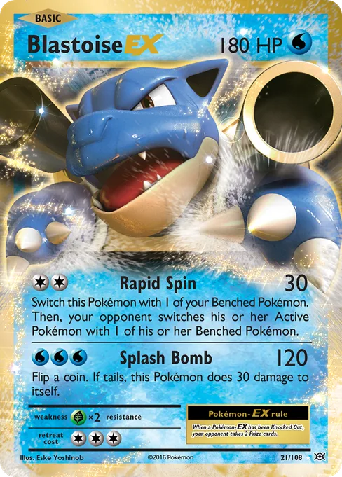 Blastoise-EX, Evolutions #21