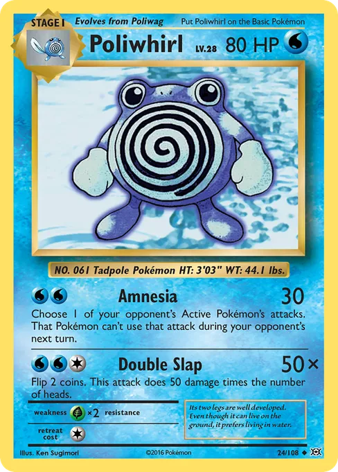 Poliwhirl, Evolutions #24