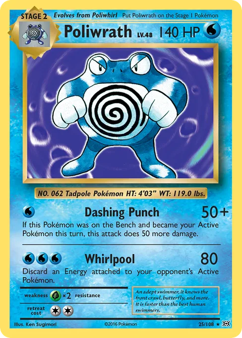 Poliwrath, Evolutions #25