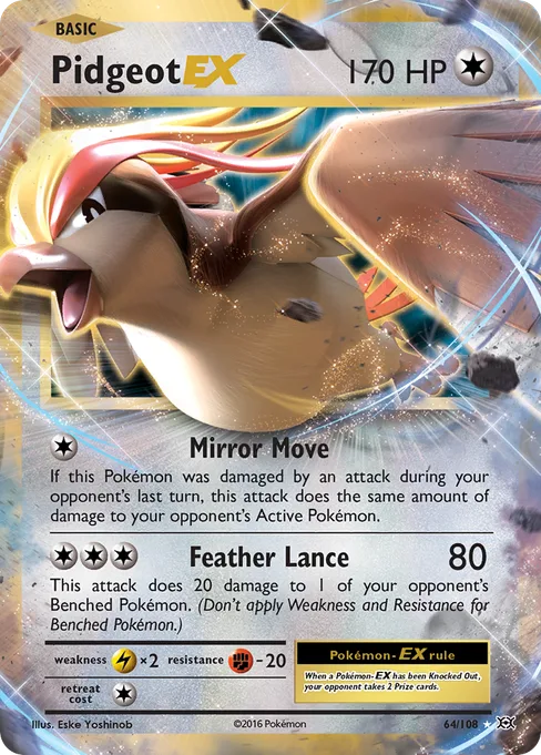 Pidgeot-EX, Evolutions #64