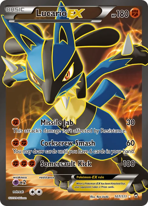 Lucario-EX, Furious Fists #107