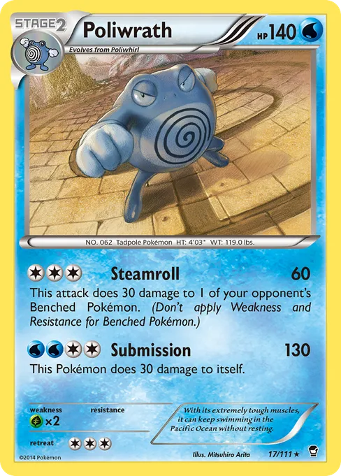 Poliwrath, Furious Fists #17