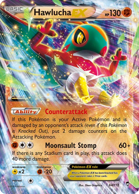 Hawlucha-EX, Furious Fists #64