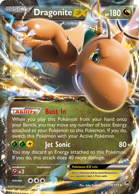 Dragonite-EX, Furious Fists #74