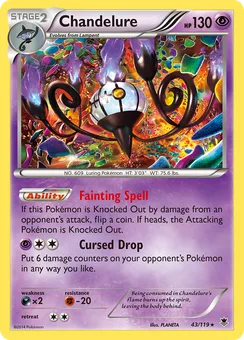 Chandelure, Holofoil