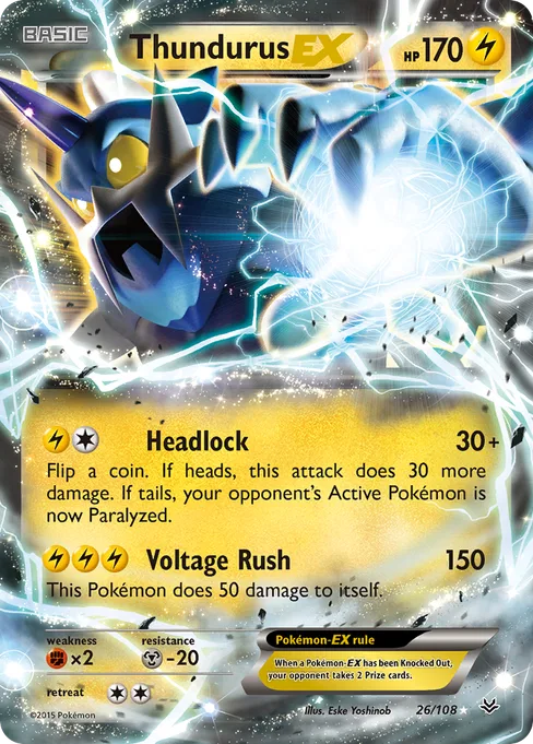 Thundurus-EX, Roaring Skies #26