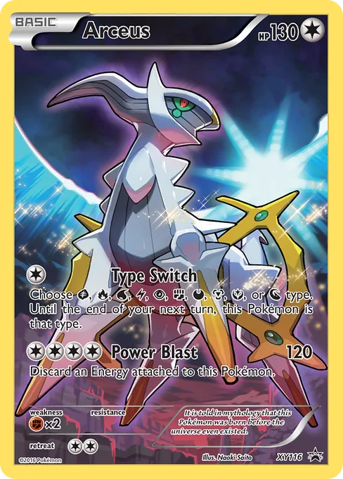 Arceus, XY Black Star Promos #XY116