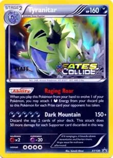 Tyranitar, Staff stamp