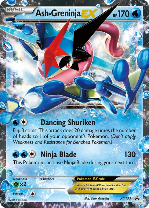 Ash-Greninja-EX, XY Black Star Promos #XY133