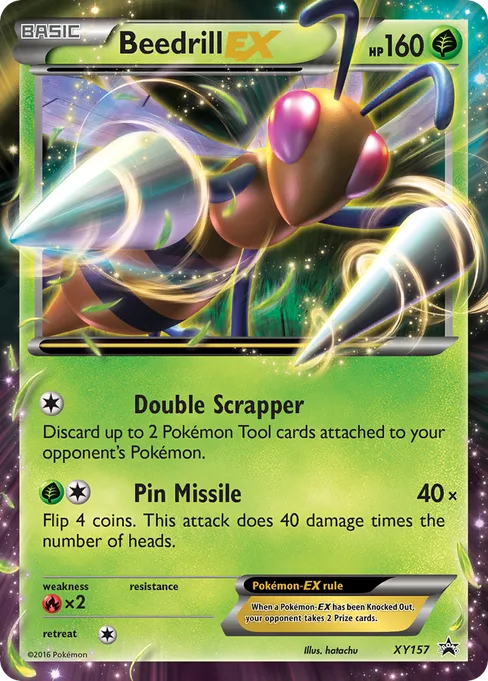 Beedrill-EX, XY Black Star Promos #XY157
