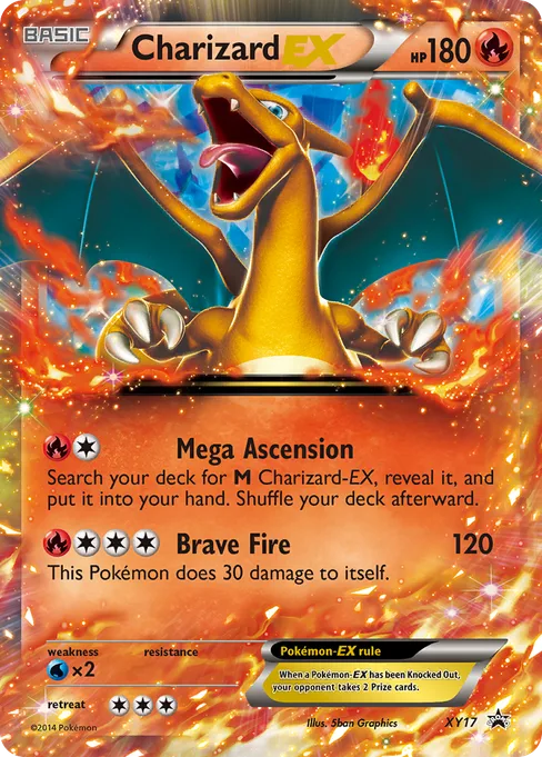 Charizard-EX, XY Black Star Promos #XY17
