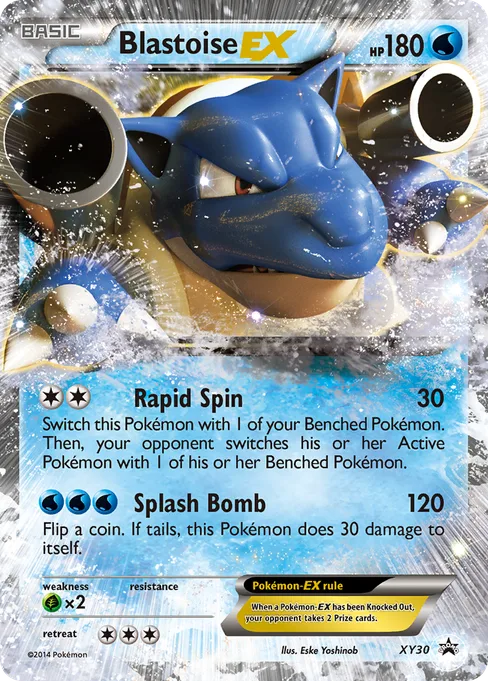 Blastoise-EX, XY Black Star Promos #XY30