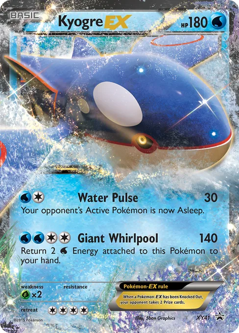 Kyogre-EX, XY Black Star Promos #XY41