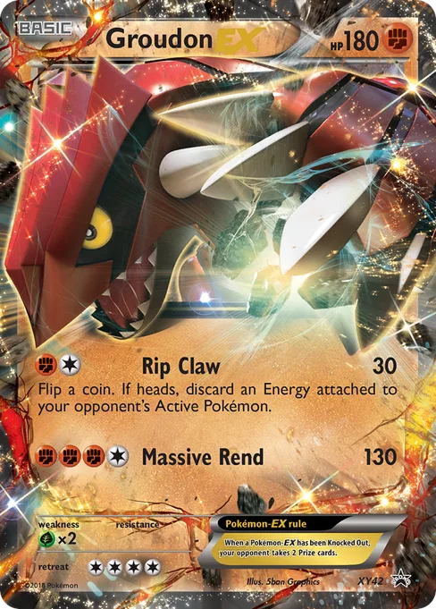 Groudon-EX, XY Black Star Promos #XY42