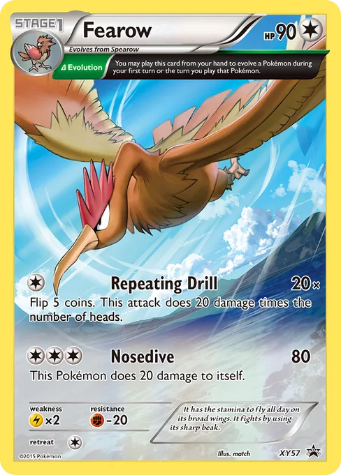 Fearow, XY Black Star Promos #XY57